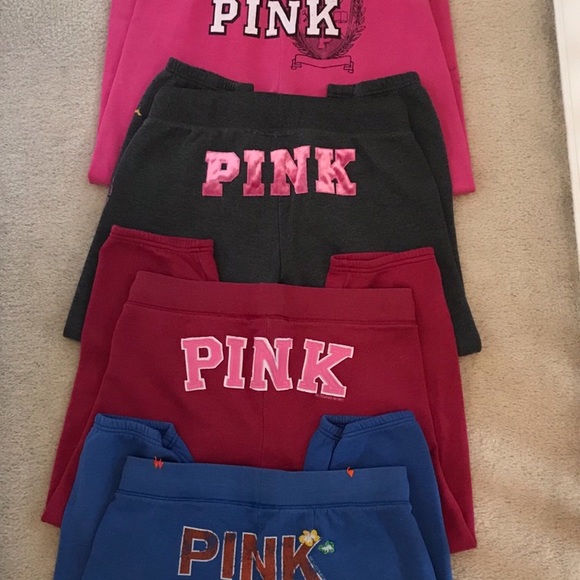 ✨VS PINK Bundle-✨4 Cropped Sweatpants + Bonus - Picture 4 of 8